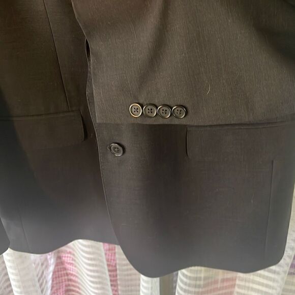 Brooks Brothers Explorer Madison Fit Suit Blazer Jacket 40L Wool Blend Charcoal - Picture 5 of 11